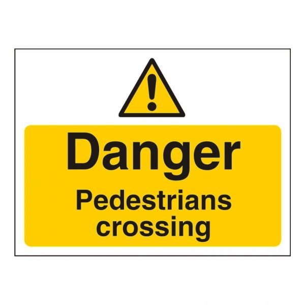 Danger Pedestrian Crossing Sign