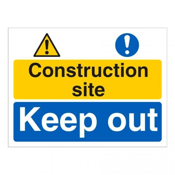Construction Site Keep Out Sign