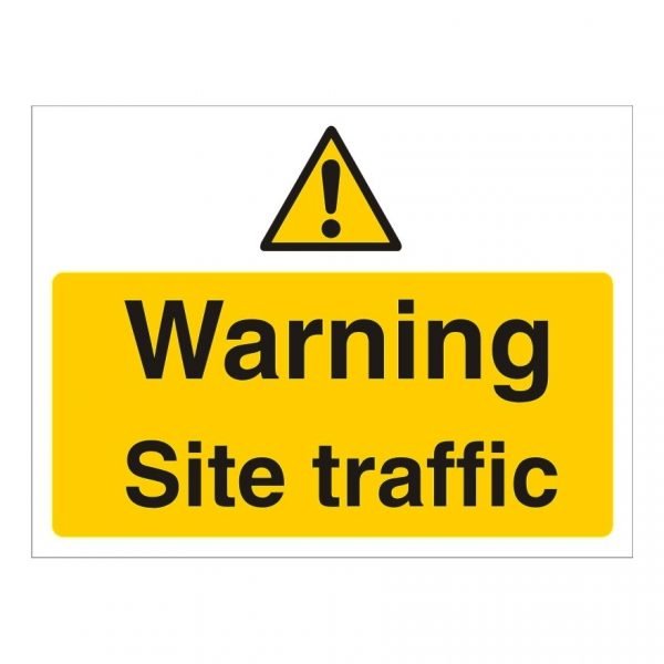 Warning Site Traffic Sign