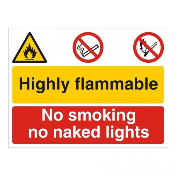 Danger Highly Flammable Sign