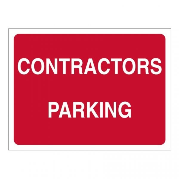 Contractors Parking Sign