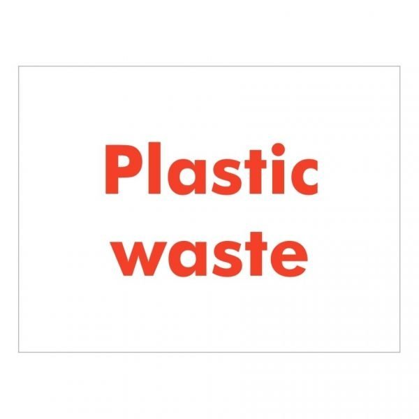Plastic Waste Sign
