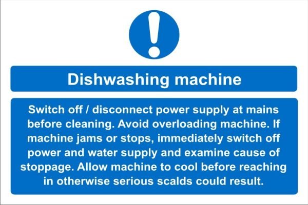 Dishwashing Machine Sign