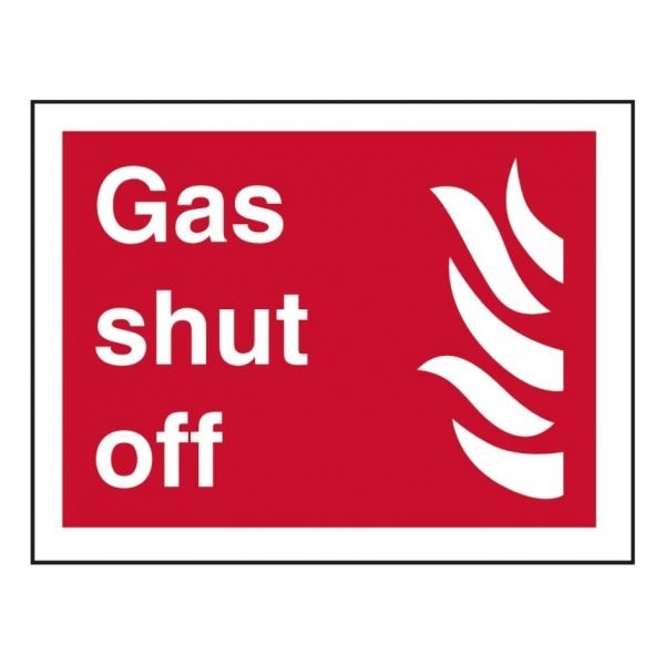 Gas Shut Off Sign