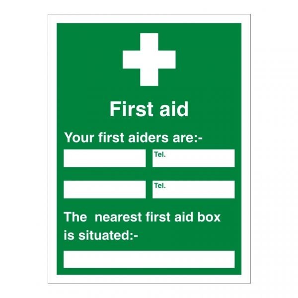 First Aid Information Sign
