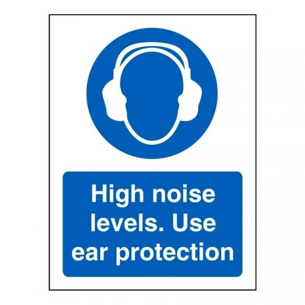 Warning Risk of High Noise Levels Sign