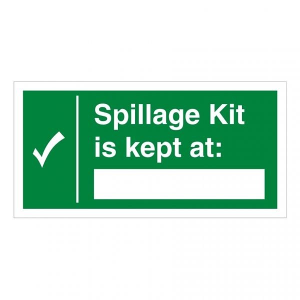 Spillage Kit Is Kept At Sign