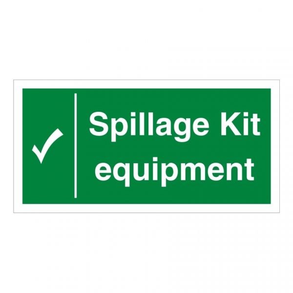 Spillage Kit Equipment Sign
