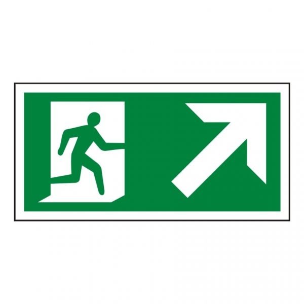 Running Man Arrow Up Right Sign