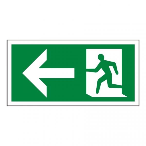 Running Man Arrow Left Sign
