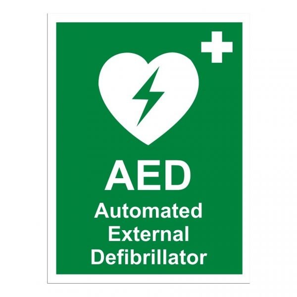 Automated External Defibrilator Sign