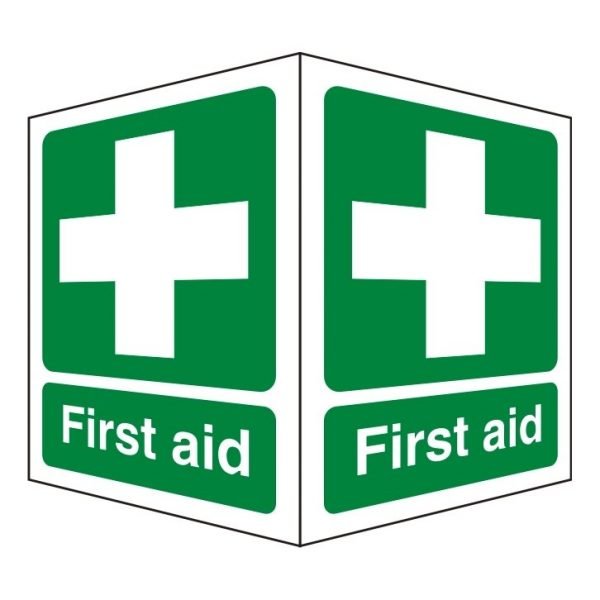 First Aid Double Sided Sign
