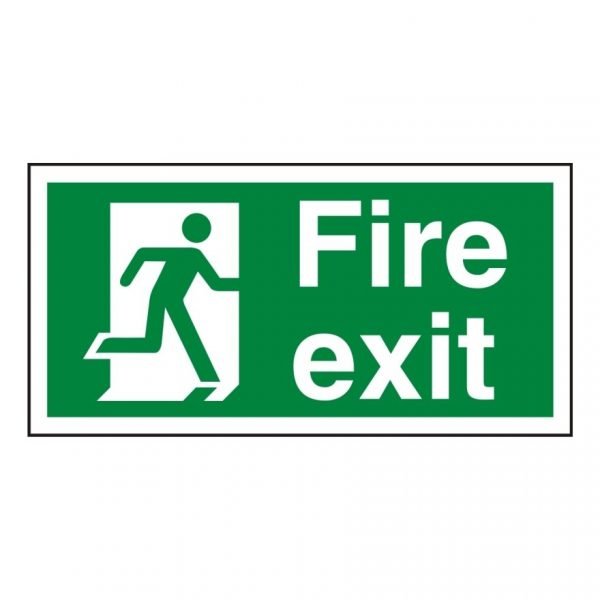 Fire Exit Running Man Right Sign