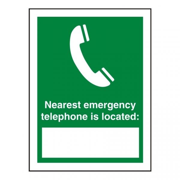 Nearest Emergency Phone Sign