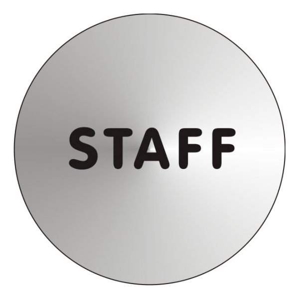 Staff Stainless Steel Office Door Sign