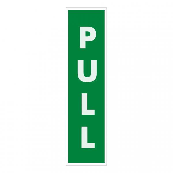 Vertical Pull Fire Exit Door Sign