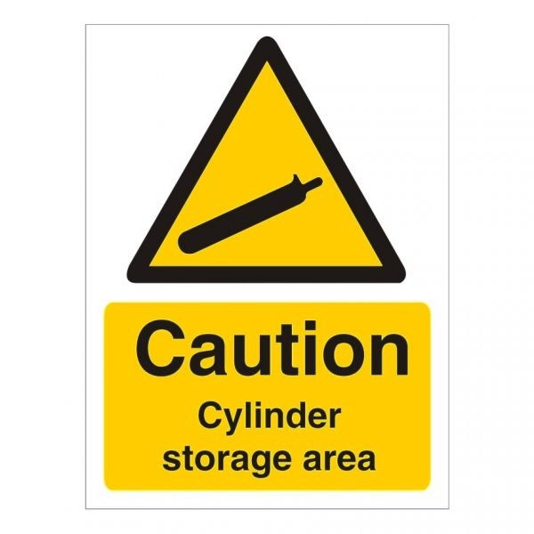 Caution Cylinder Storage Area Sign