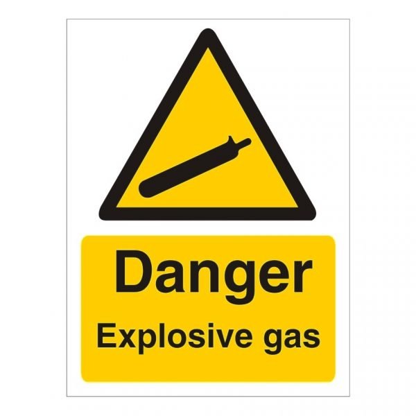 Danger Explosive Gas Sign