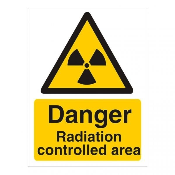 Danger Radiation Controlled Area Sign
