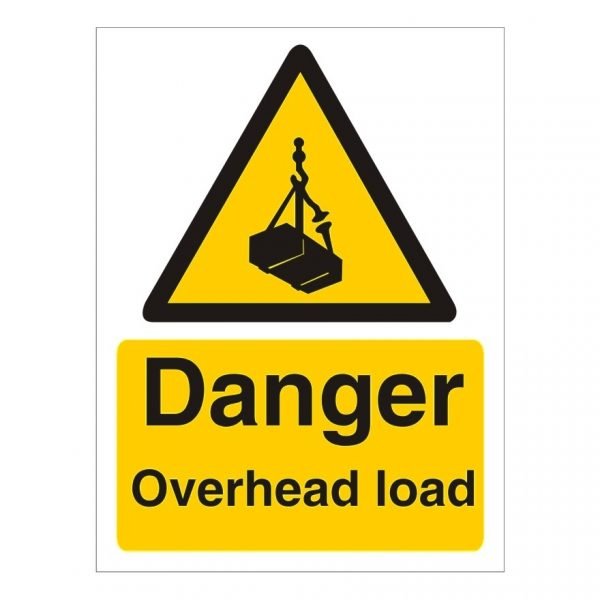 Danger Overhead Load Sign
