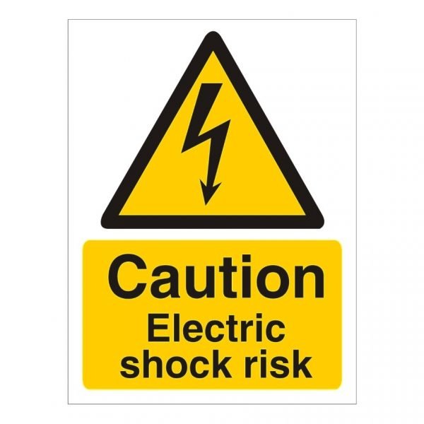 Caution Electric Shock Risk Sign