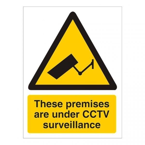 These Premises Are Under Cctv Surveillance Sign
