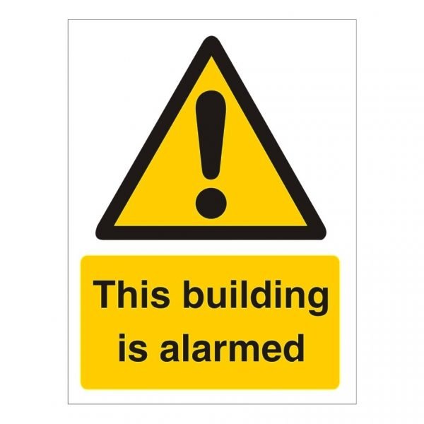 This Building Is Alarmed Sign