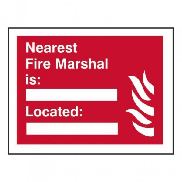Nearest Fire Marshal Sign